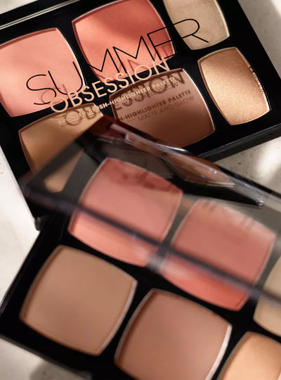 Summer Obsession  Bronzer Blush Highlighter Palette Matte and Glow - 010