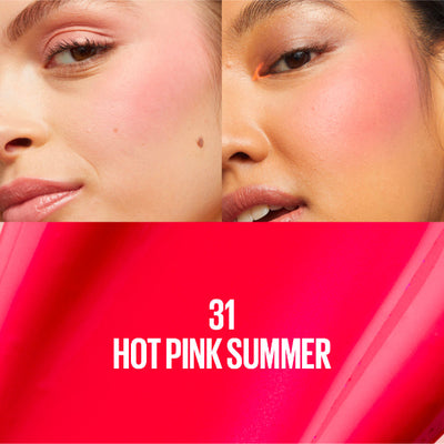 Sunkisser 12H Longwear Multi-use Matte Liquid Blush, Bronzer, Blendable, Buildable- 31 Hot Pink Summer