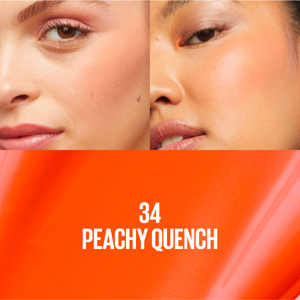 Sunkisser 12H Longwear Multi-use Matte Liquid Blush, Bronzer, Blendable, Buildable- 34 Peachy Quench