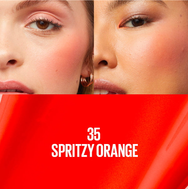 Sunkisser 12H Longwear Multi-use Matte Liquid Blush, Bronzer, Blendable, Buildable- 35 Spritzy Orange