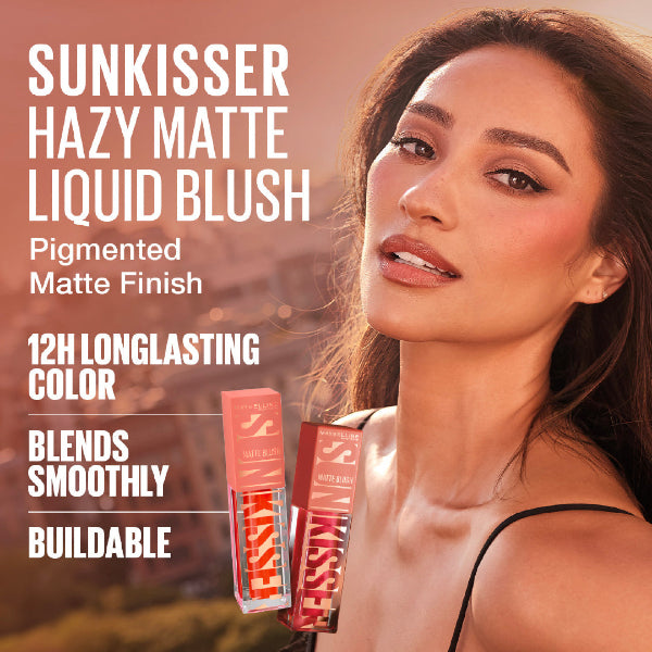 Sunkisser 12H Longwear Multi-use Matte Liquid Blush, Bronzer, Blendable, Buildable