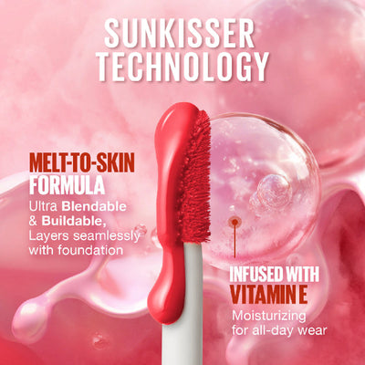 Sunkisser 12H Longwear Multi-use Matte Liquid Blush, Bronzer, Blendable, Buildable