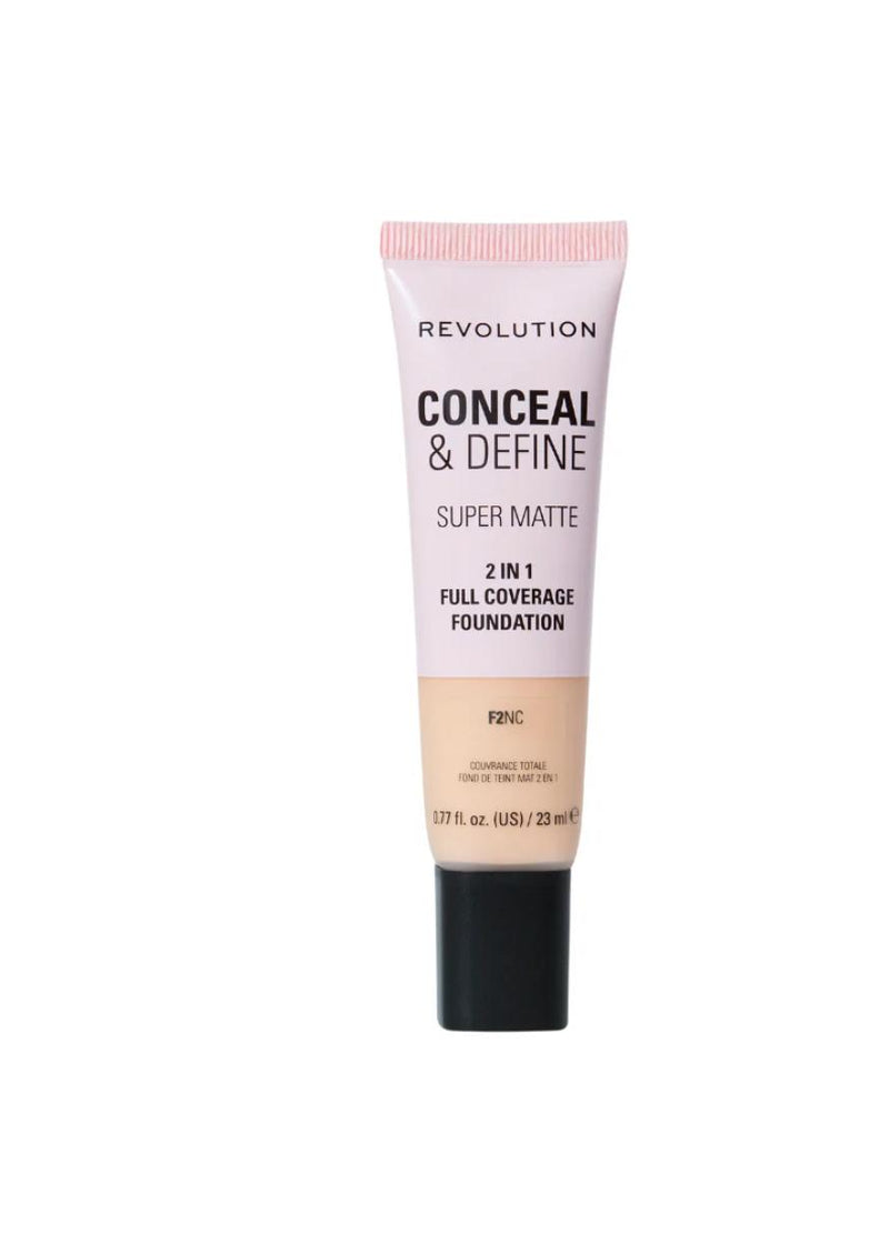 Revolution Conceal and Define Full Cover Tube Foundation