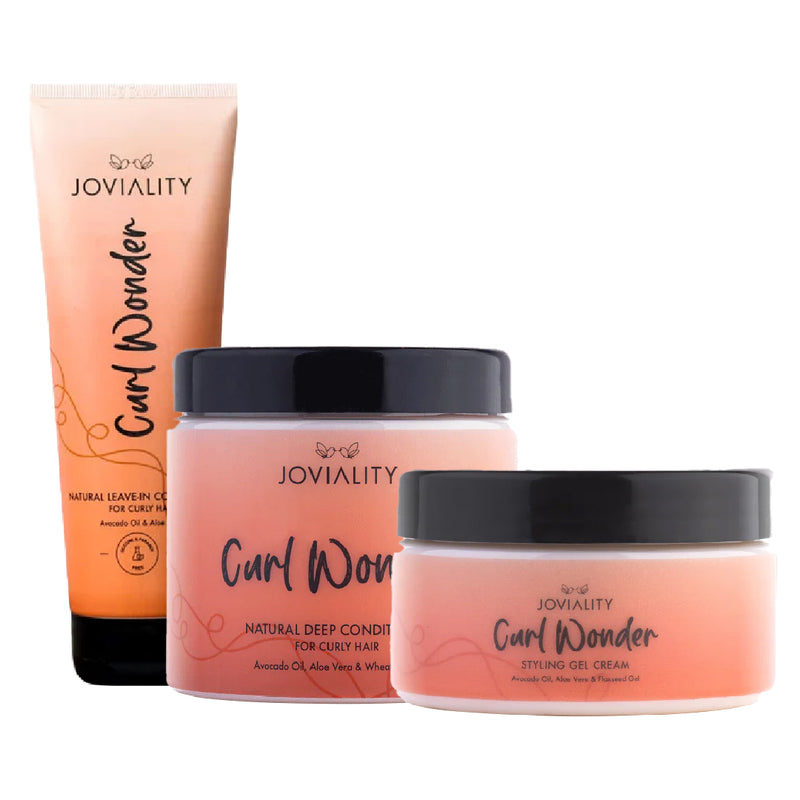 Curl Wonder - Styling Gel Cream + Curl Wonder Deep Conditioner + Curl Wonder Leave-In Conditioner