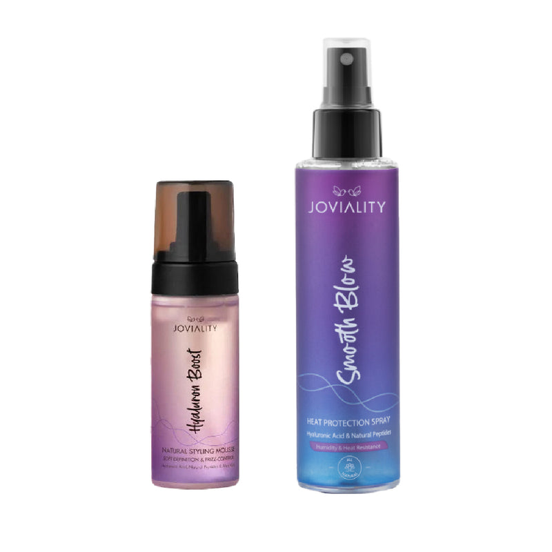 Smoth Blow Heat Protection Hair Mist + Hyaluron Boost - Natural Styling Mousse