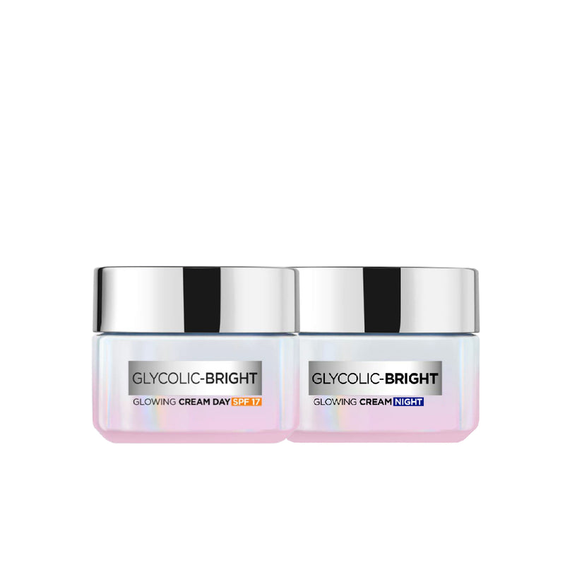 Glycolic Bright Day Cream + Glycolic Bright Night Cream