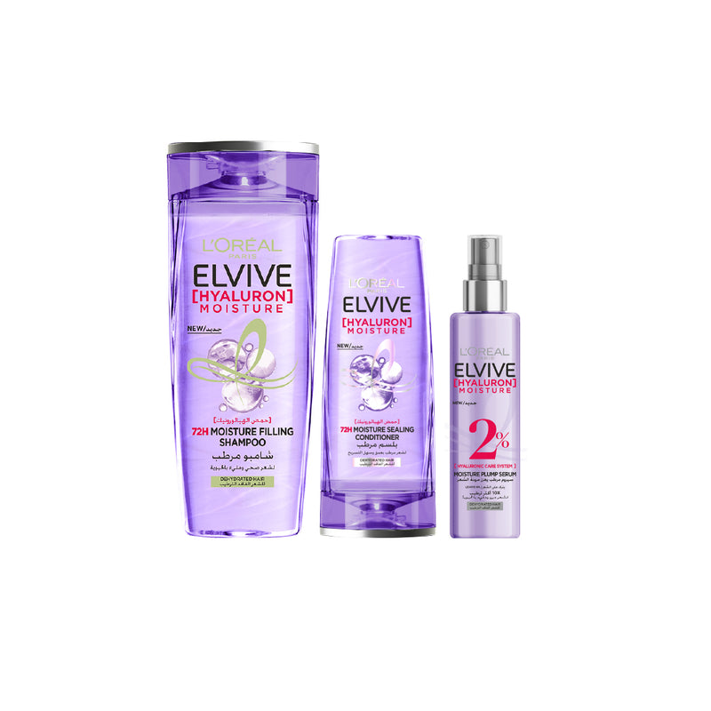 Elvive Hyaluron Moisture Filling Shampoo + Conditionner + Serum